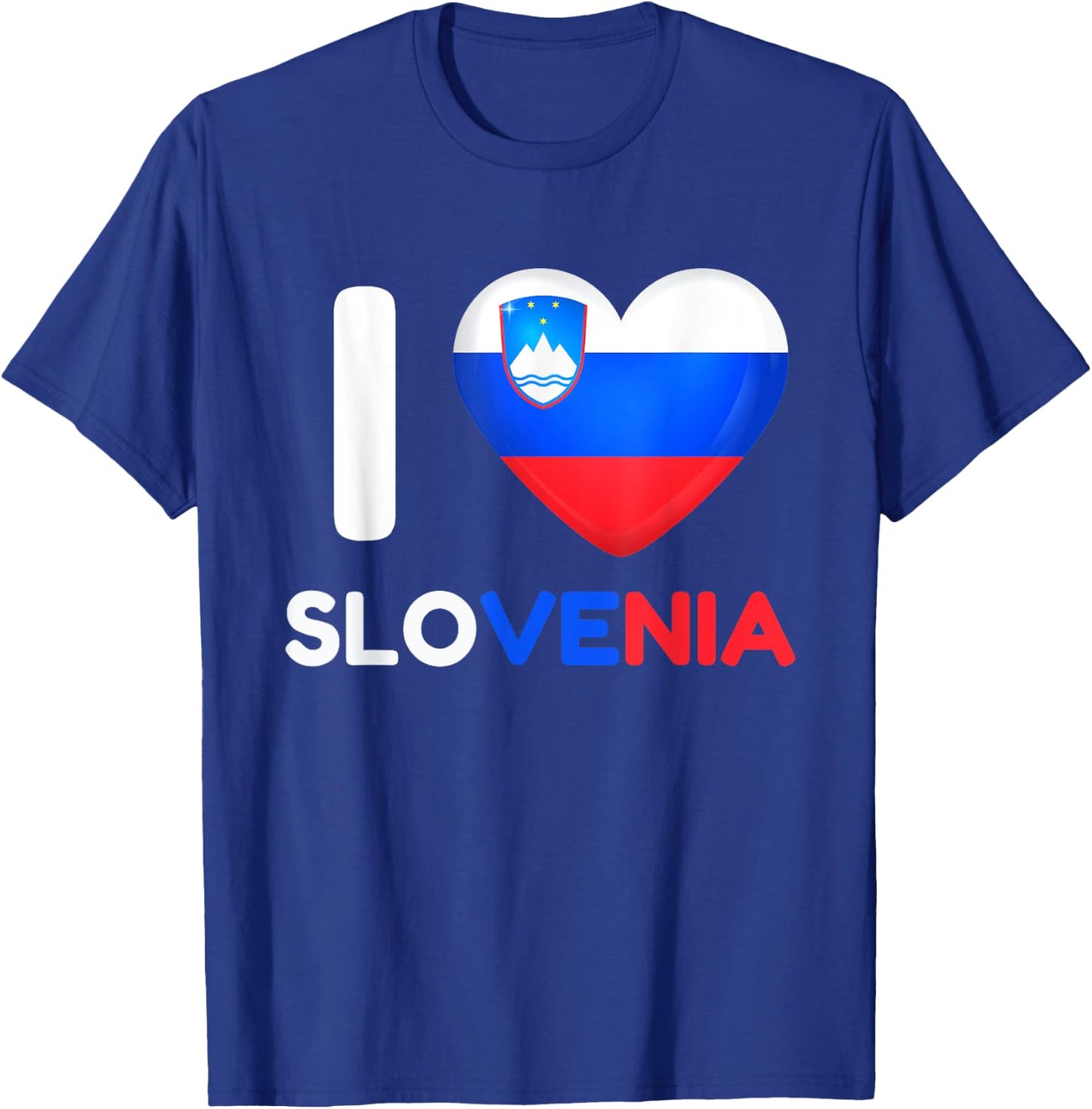 I Love Slovenia Heart Slovene Slovenia Family Travel T-Shirt - T-Shirt | Royal