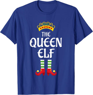 Queen Elf Family Matching Group Christmas T-Shirt - T-Shirt | Royal