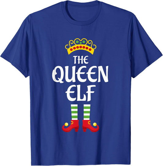 Queen Elf Family Matching Group Christmas T-Shirt - T-Shirt | Royal