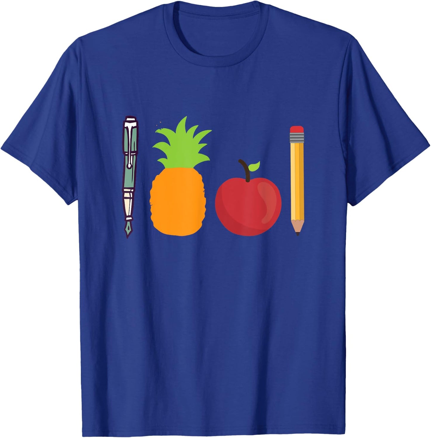 Pen Pineapple Apple Pen Funny T-Shirt - T-Shirt | Royal