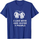 Funny Vintage I Like Beer And Maybe 3 People Funny Saying T-Shirt - T-Shirt | Royal