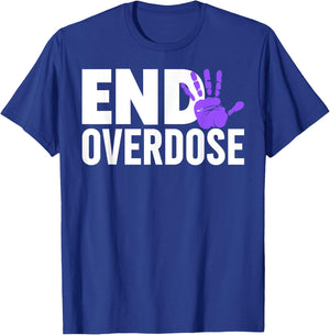 Overdose Awareness Shirt - End Overdose Awareness T-Shirt - T-Shirt | Royal