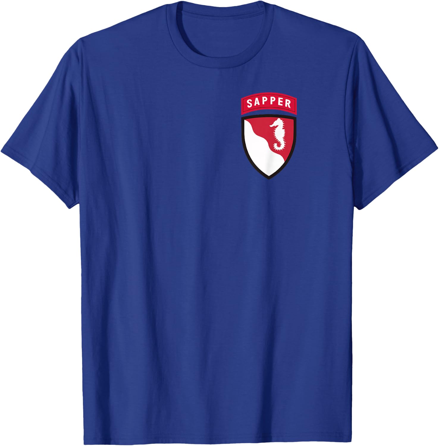 36th Engineer Brigade Patch with Sapper Tab - 36th EN BDE T-Shirt - T-Shirt | Royal