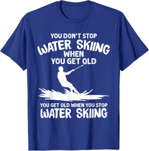 Funny Water Skiing Designs Women Water Skier Athlete T-Shirt - T-Shirt | Royal