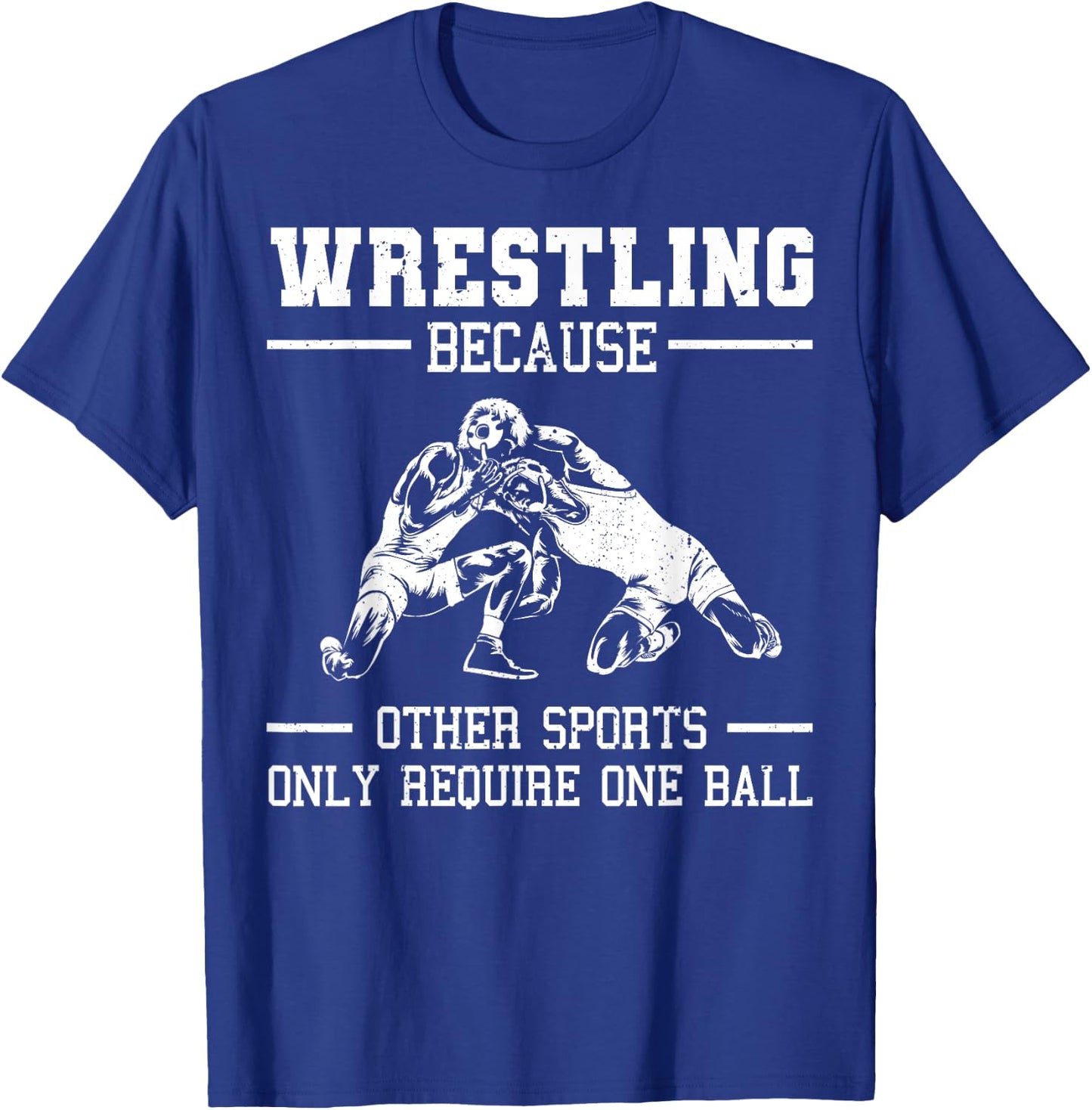 Funny Wrestling Design for Kids Men Women Wrestle Athletes Small T-Shirt - T-Shirt | Royal