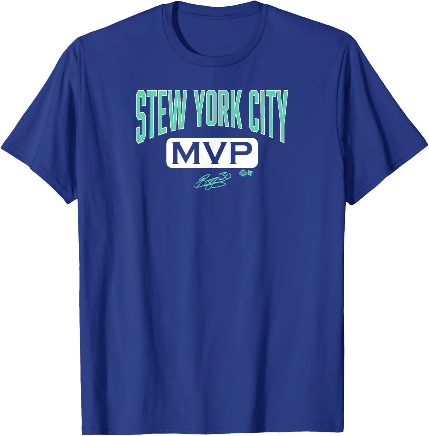 Breanna Stewart: Stew York City MVP - New York Basketball T-Shirt - T-Shirt | Royal