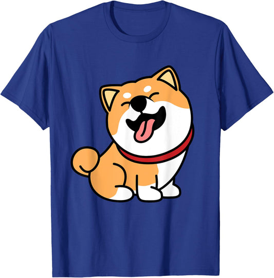 Cute Shiba Inu Dog Lover Men Women Girls Kids T-Shirt - T-Shirt | Royal