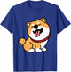 Cute Shiba Inu Dog Lover Men Women Girls Kids T-Shirt - T-Shirt | Royal