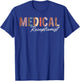 Medical Receptionist Appreciation Leopard T-Shirt - T-Shirt | Royal