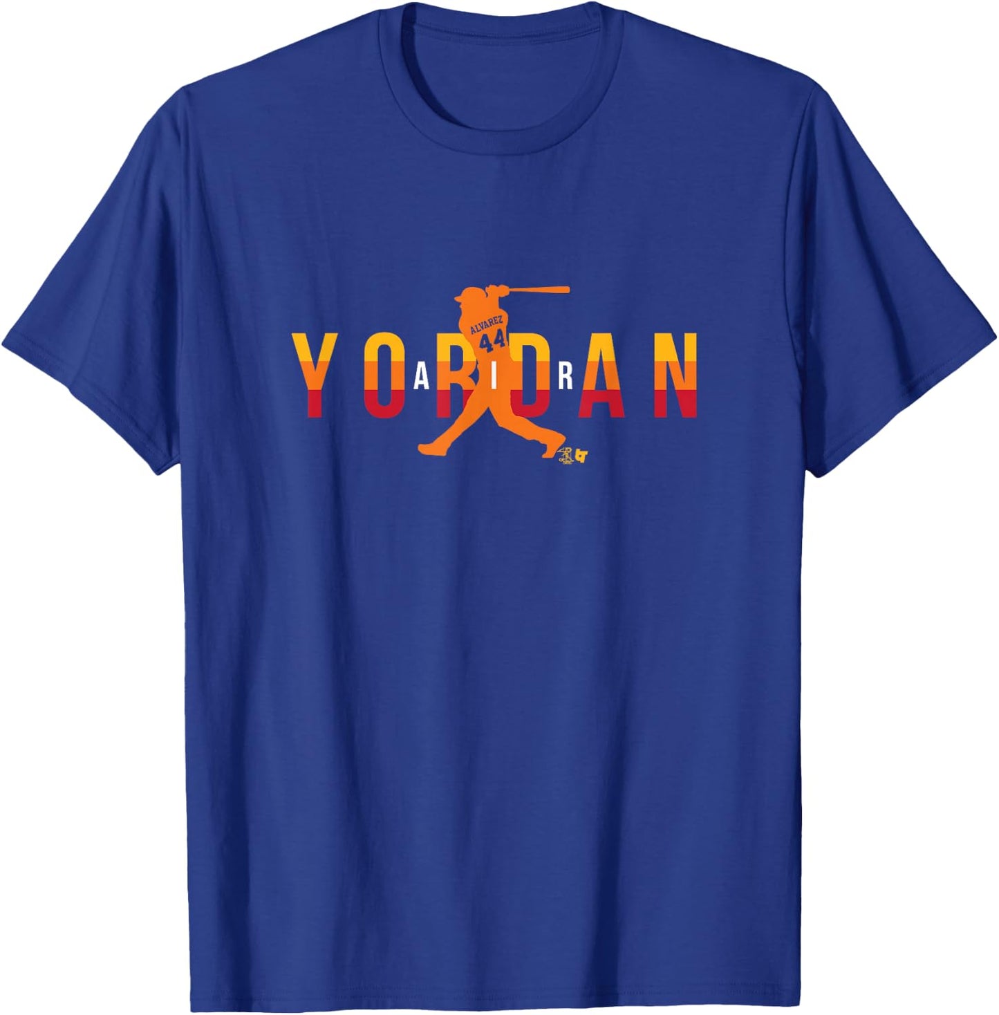 Yordan Alvarez - Air Yordan Swing - Houston Baseball T-Shirt - T-Shirt | Royal