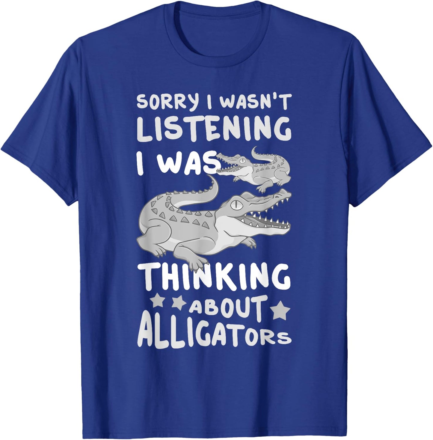 Alligator Animals Funny Florida Green Crocodiles Wild T-Shirt - T-Shirt | Royal