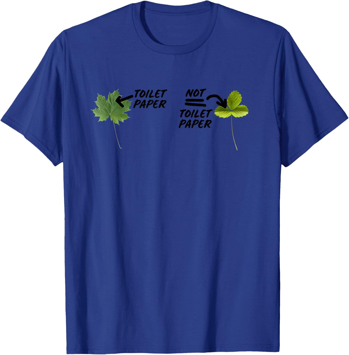 Not Toilet Paper Poison Ivy Funny Camping Guide Joke T-Shirt - T-Shirt | Royal