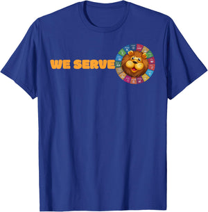 Lions Club members We Serve volunteer SDG gift T-Shirt - T-Shirt | Royal