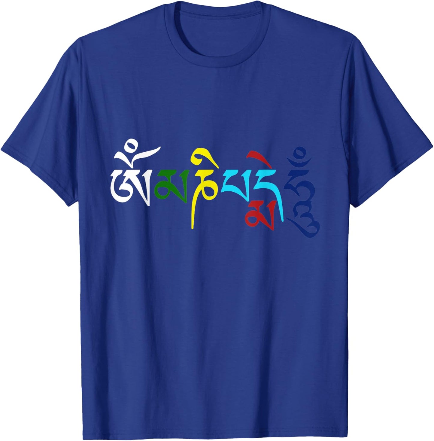 Om Mani Padme Hum Tibetan Buddhist Mantra Compassion Color T-Shirt - T-Shirt | Royal