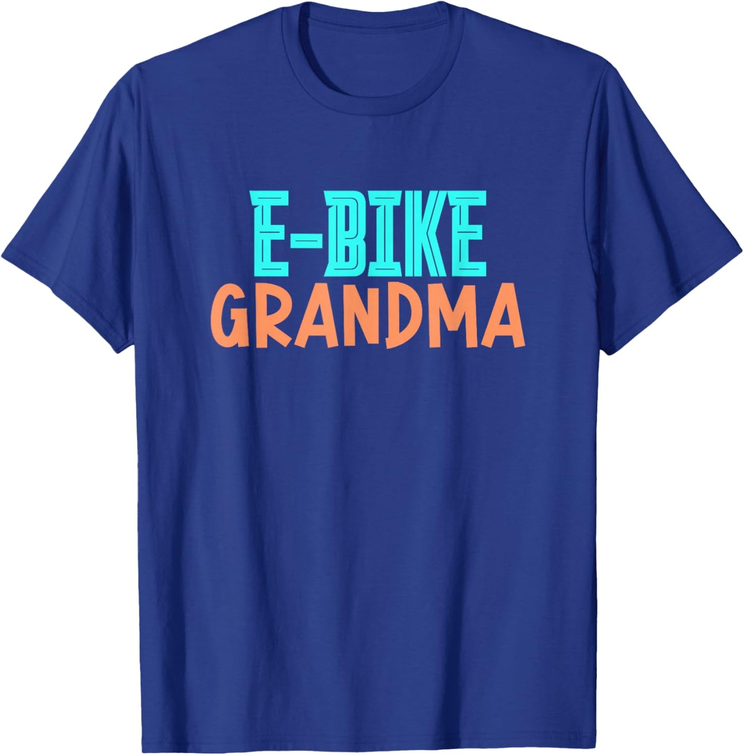 E-Bike Grandma Cycling Biking Electric Rider Grandmother Nan T-Shirt - T-Shirt | Royal