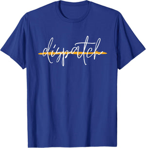 911 Police Dispatcher Thin Gold Line Sheriff Dispatch Life T-Shirt - T-Shirt | Royal