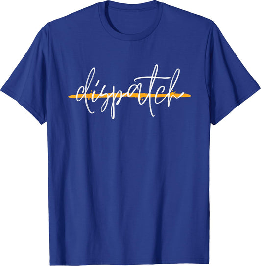 911 Police Dispatcher Thin Gold Line Sheriff Dispatch Life T-Shirt - T-Shirt | Royal