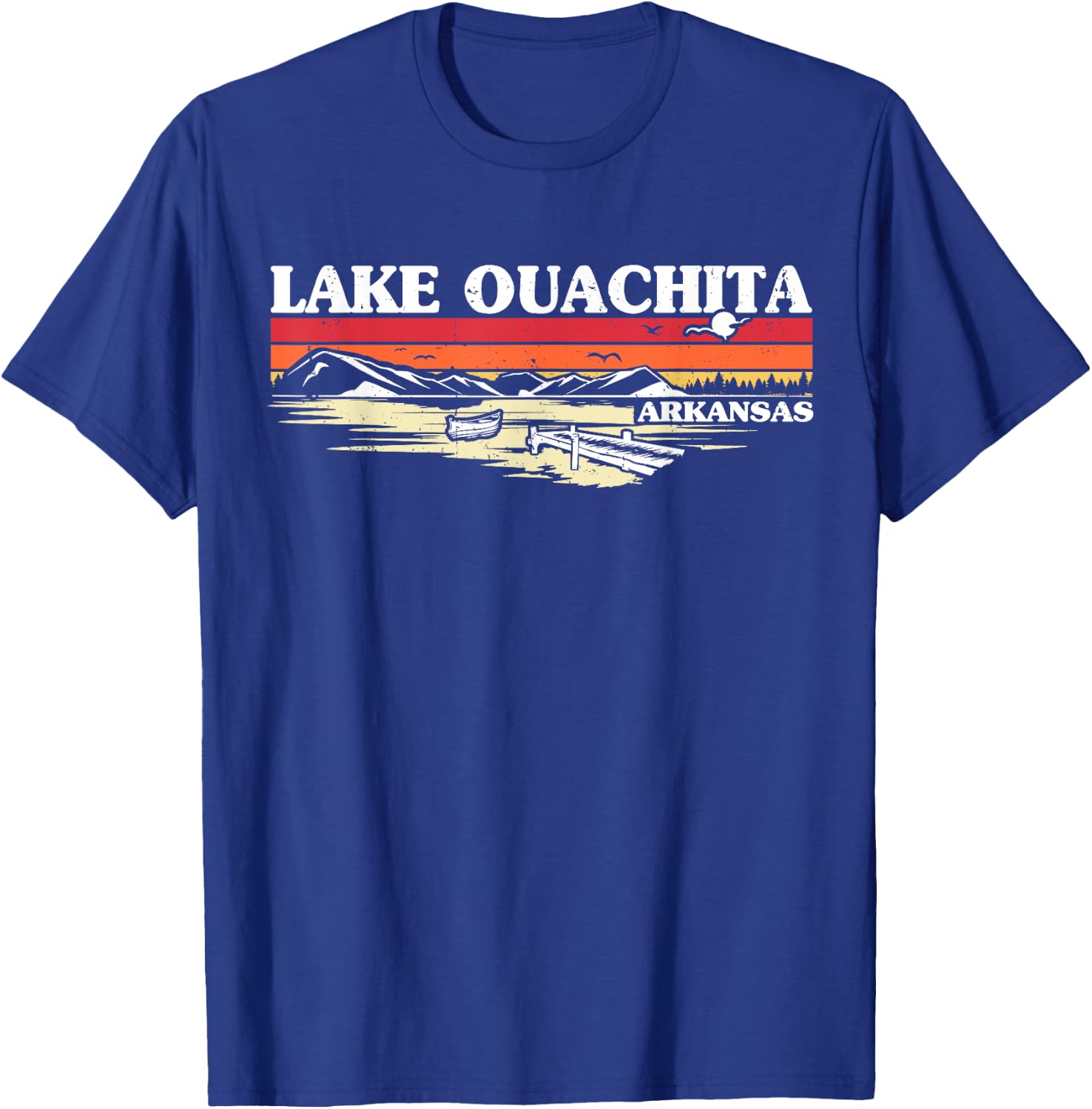 Fishing Boating Camping Lake Vacation Lake Ouachita T-Shirt - T-Shirt | Royal