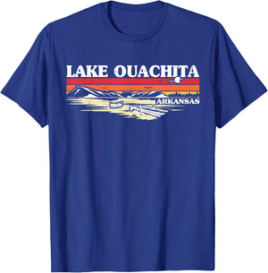Fishing Boating Camping Lake Vacation Lake Ouachita T-Shirt - T-Shirt | Royal