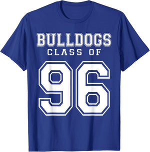 Class Of 1996 Bulldogs Custom Graduation Senior Personalized T-Shirt - T-Shirt | Royal