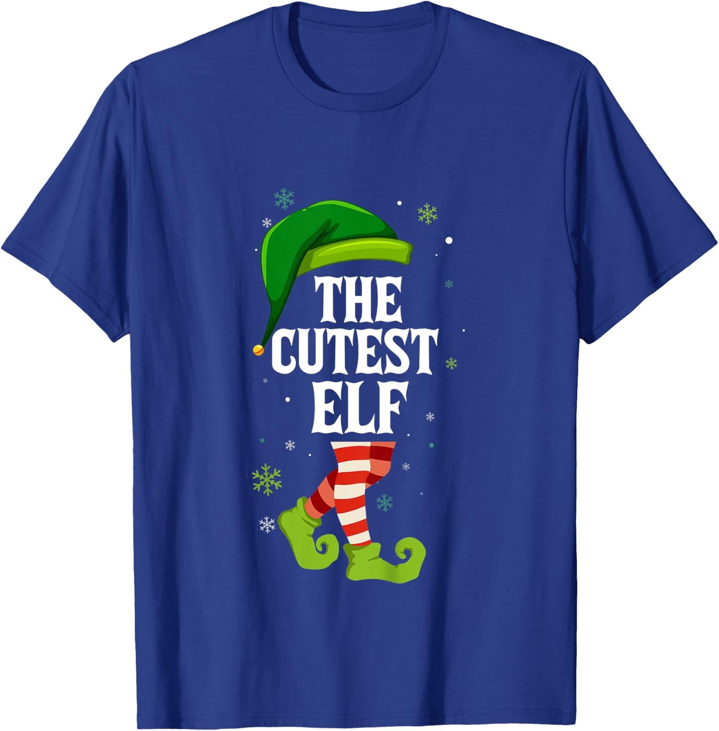 Kids Cutest Elf Matching Family Group Christmas T-Shirt - T-Shirt | Royal