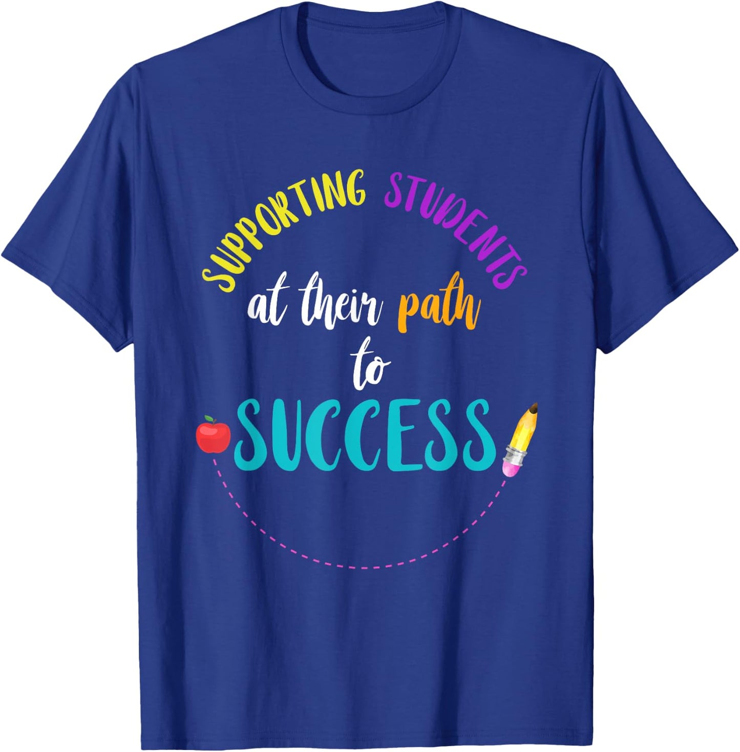 Supporting Students Response Intervention Teacher RTI Team T-Shirt - T-Shirt | Royal