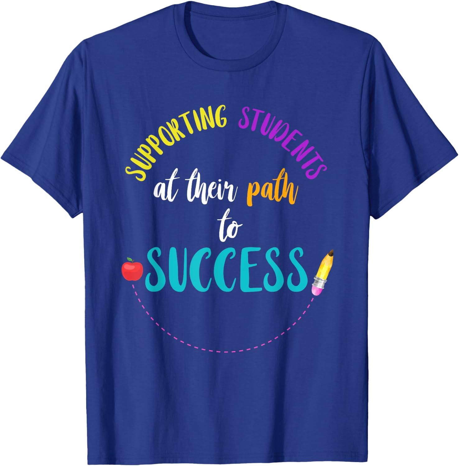 Supporting Students Response Intervention Teacher RTI Team T-Shirt - T-Shirt | Royal