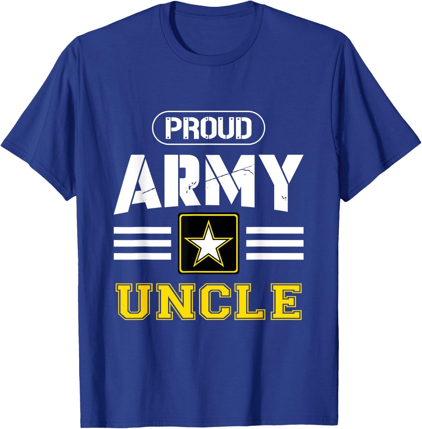 Proud Army Uncle of a US Soldier Military Pride For T-Shirt - T-Shirt | Royal