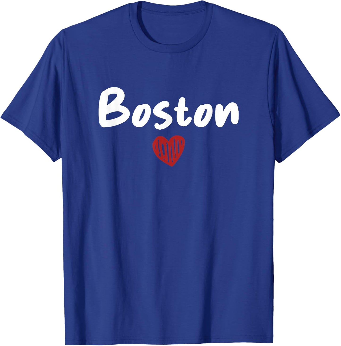 Boston - I Love Boston - Throwback Design - Classic T-Shirt - T-Shirt | Royal