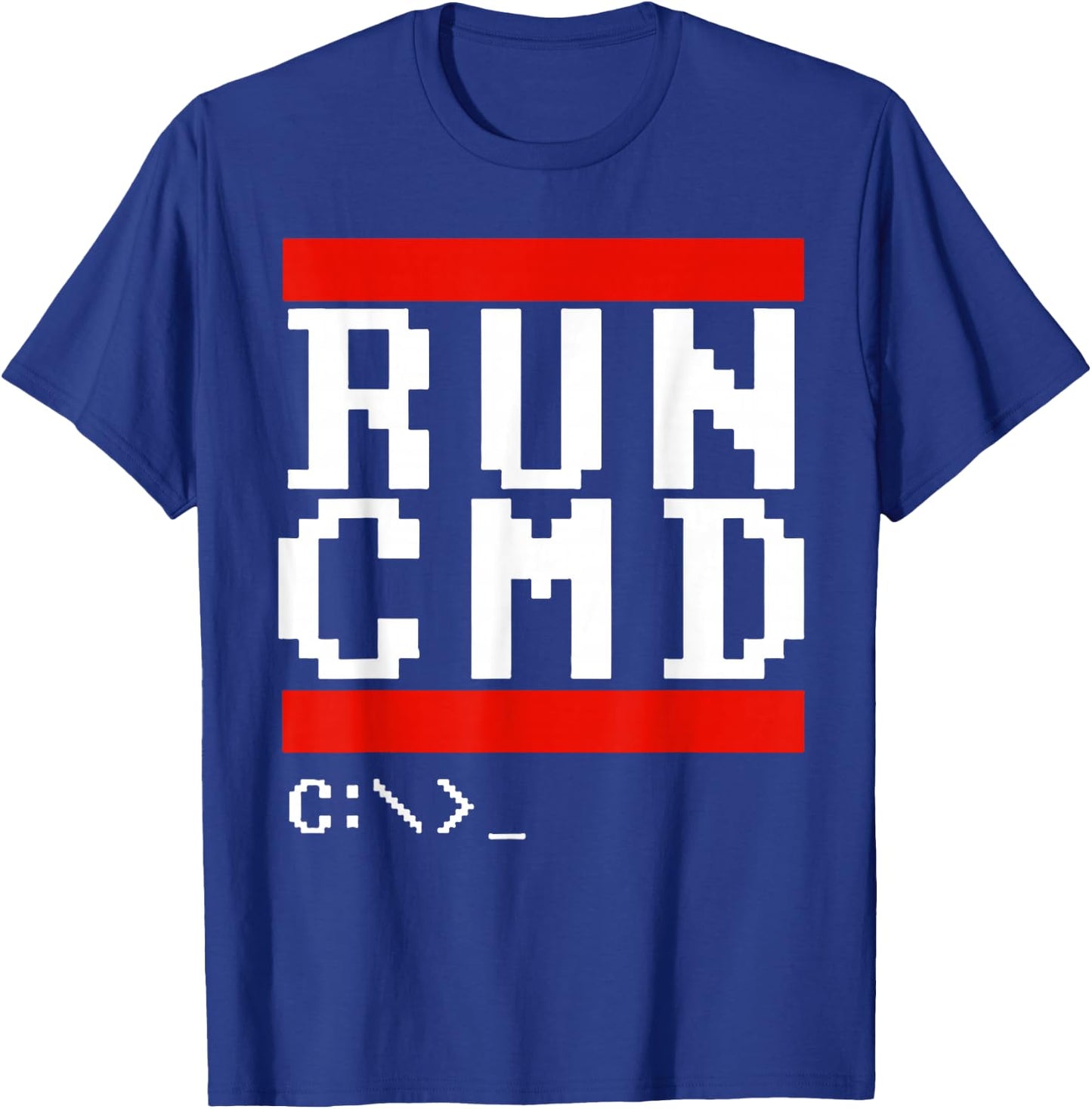 Run CMD Funny Programmer Coding T-Shirt - T-Shirt | Royal
