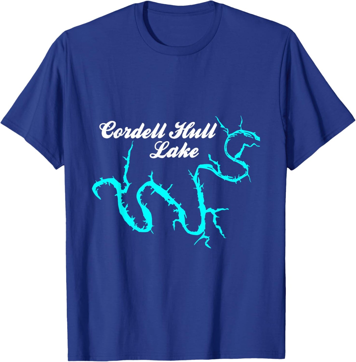 Minimalist Cordell Hull Lake - Tennessee T-Shirt - T-Shirt | Royal