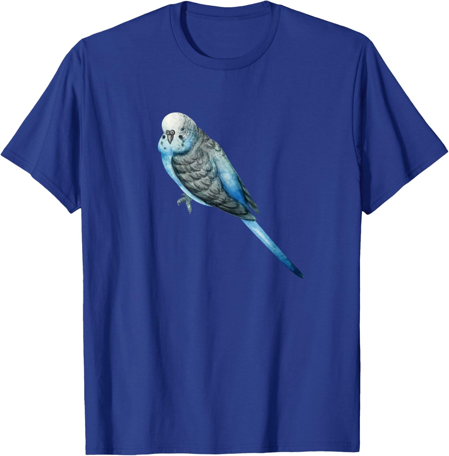 Cool Flying Wings Blue Parakeet Budgie Bird Tropical Animal T-Shirt - T-Shirt | Royal