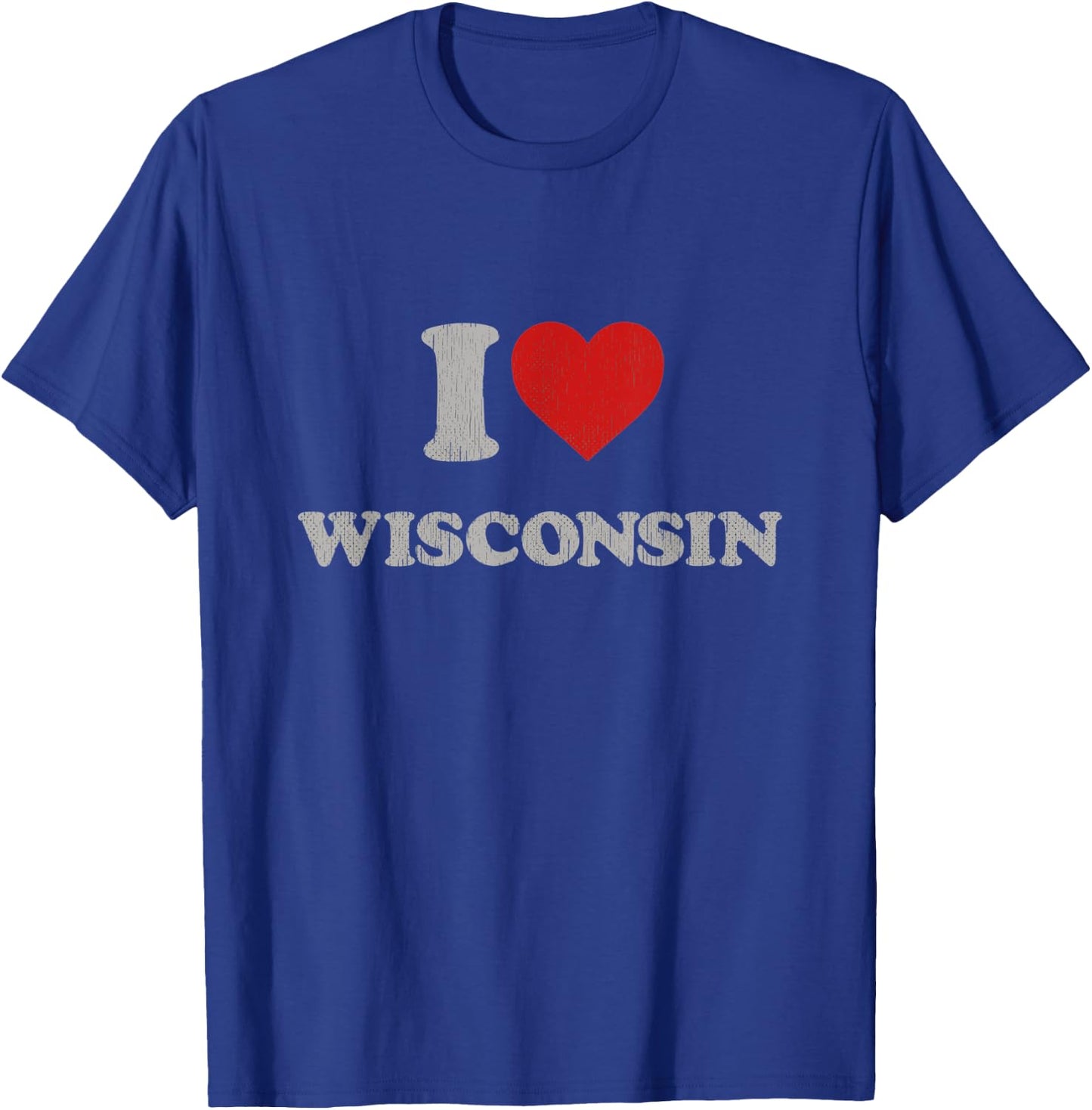 I Heart Wisconsin Souvenir I Love Wisconsin T-Shirt - T-Shirt | Royal