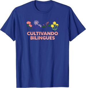 Cultivando Bilingues Dual Language Crew Bilingual Teacher Men Women T-Shirt - T-Shirt | Royal