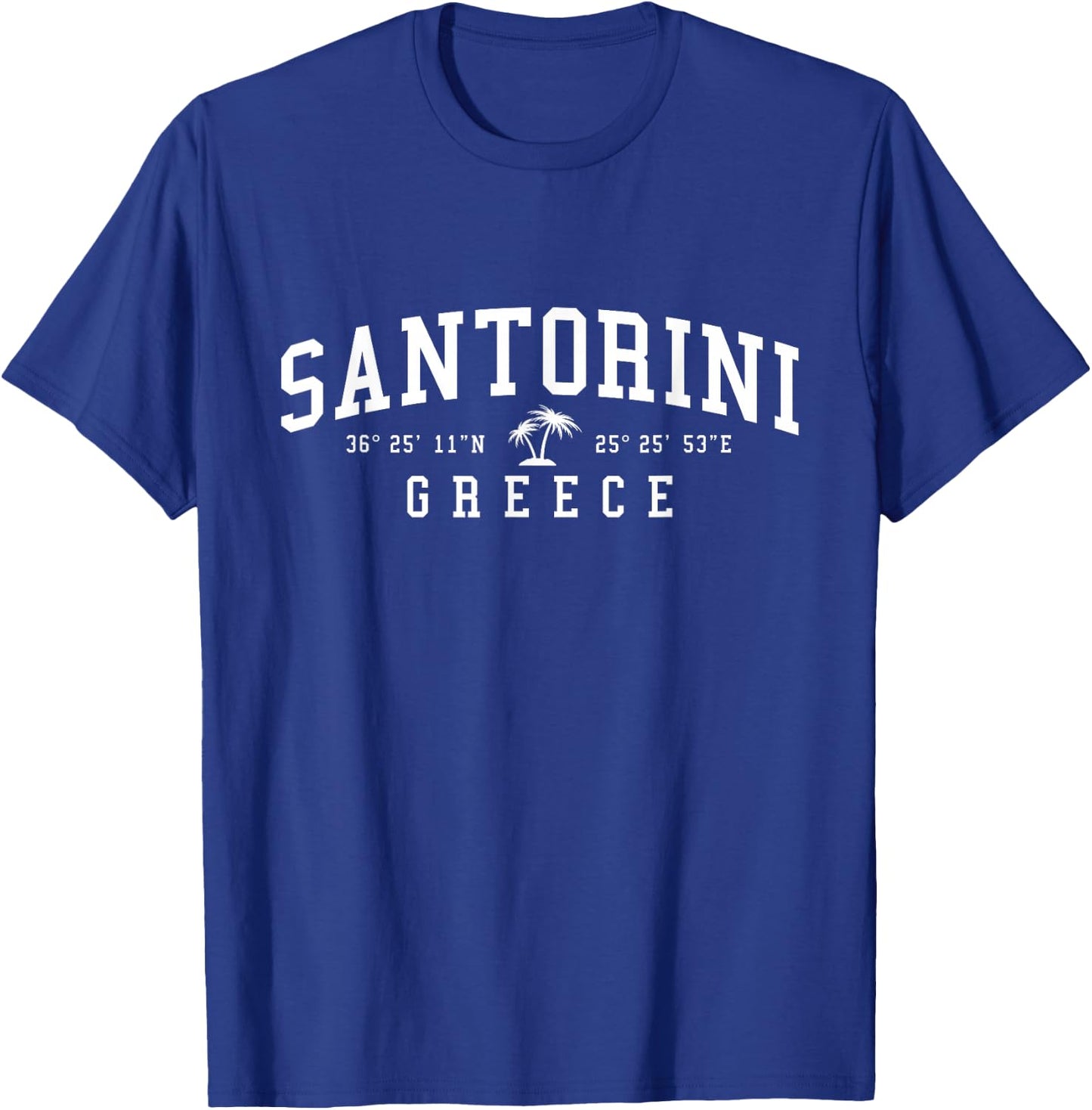Santorini Greece Greek Islands Travel T-Shirt - T-Shirt | Royal