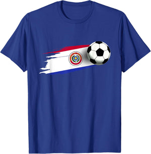 Paraguay Flag Jersey Paraguayan Soccer Team Paraguayan T-Shirt - T-Shirt | Royal