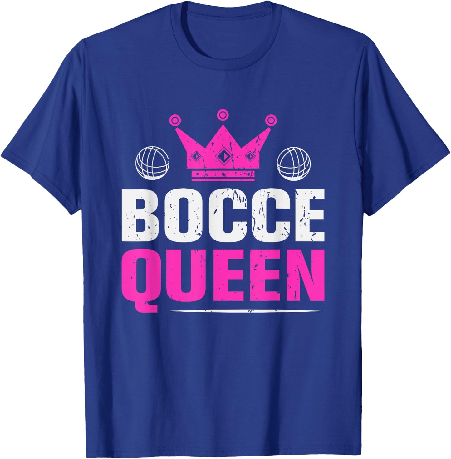 Bocce Queen Funny Bocce Ball Queen T-Shirt - T-Shirt | Royal