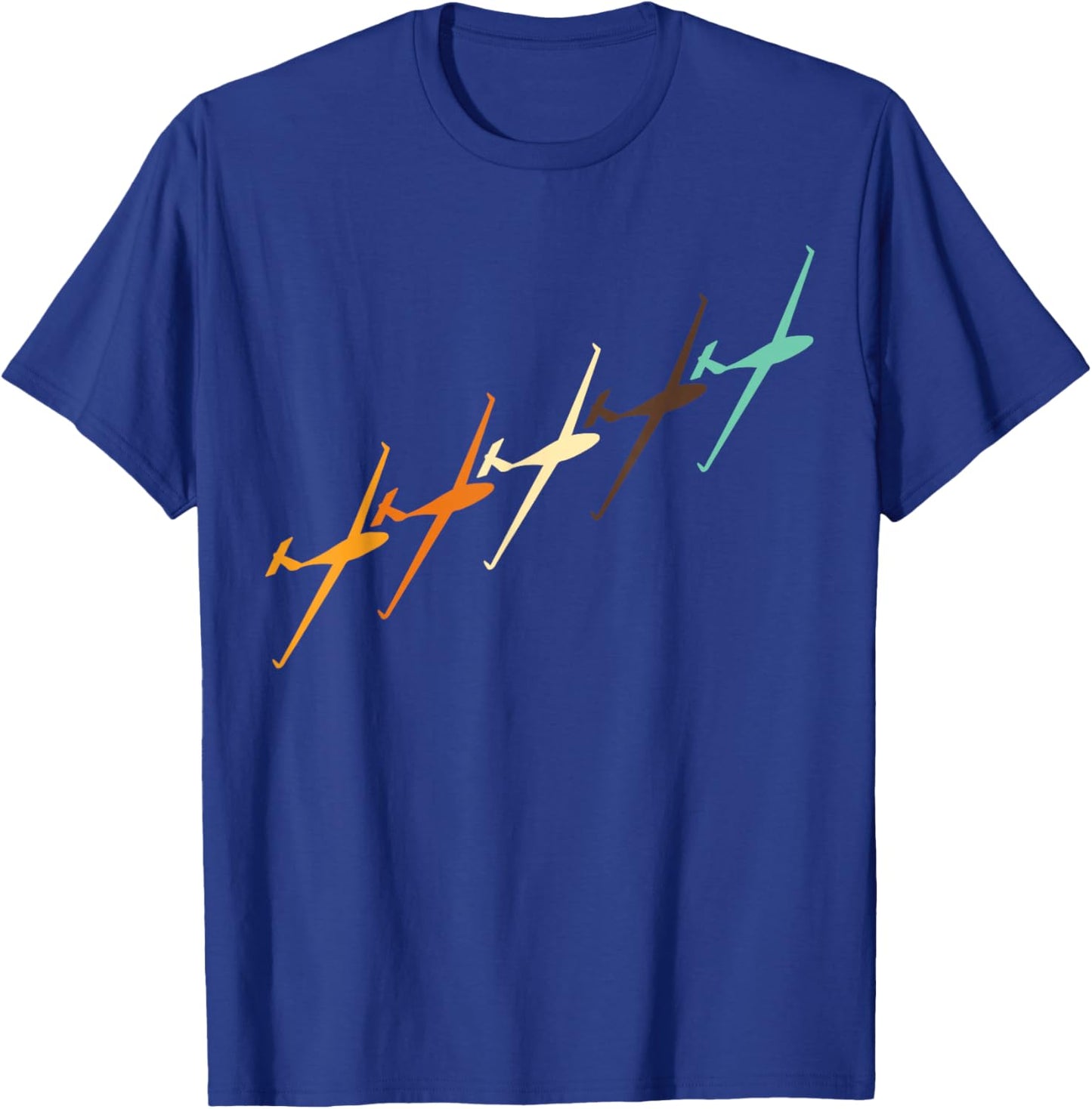 Vintage Glider Airplane Pilot Funny Gliding Soaring Lovers T-Shirt - T-Shirt | Royal