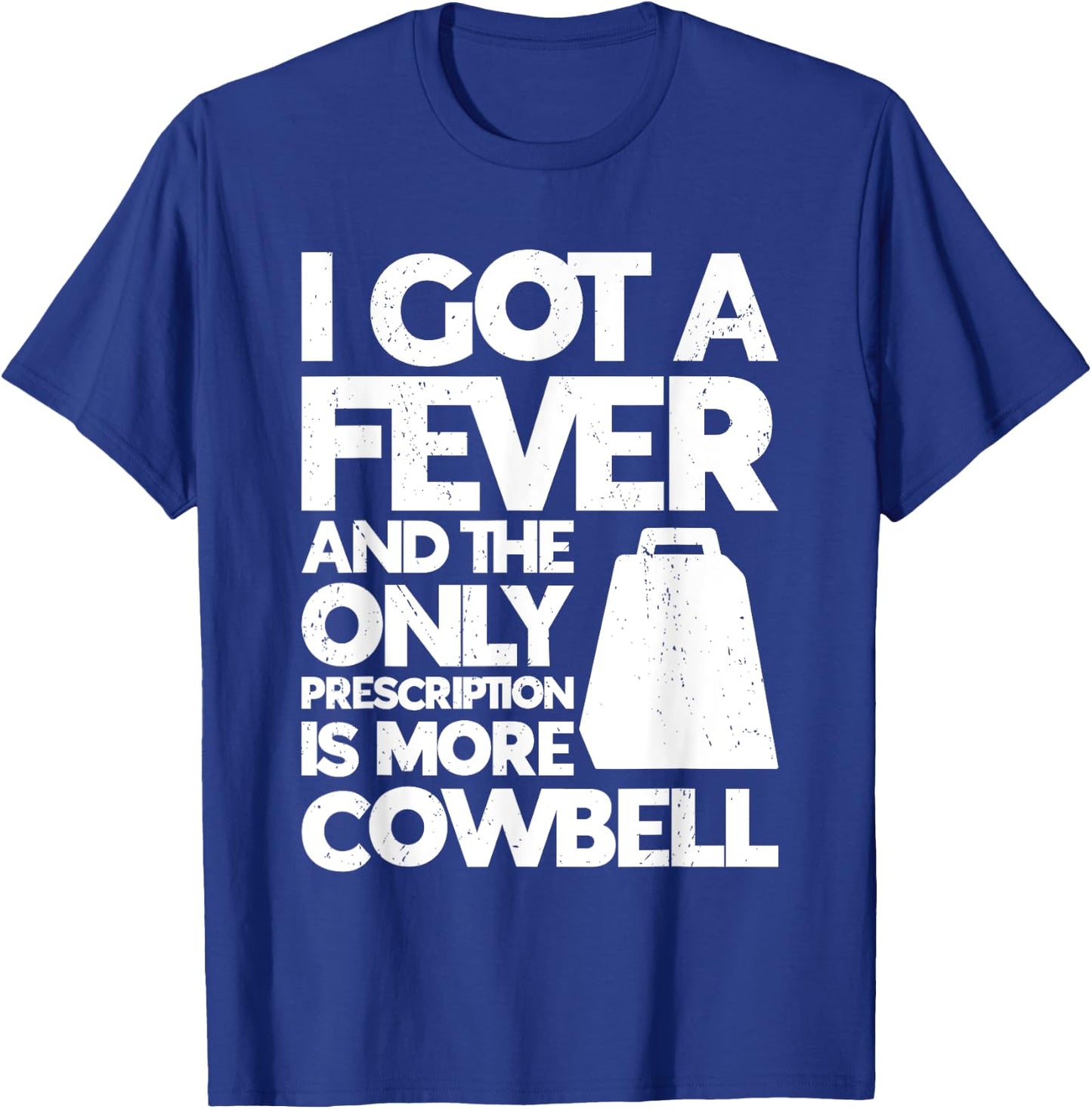 Cow Bell More Cowbell Vintage Funny Drummer Cowbell Funny T-Shirt - T-Shirt | Royal