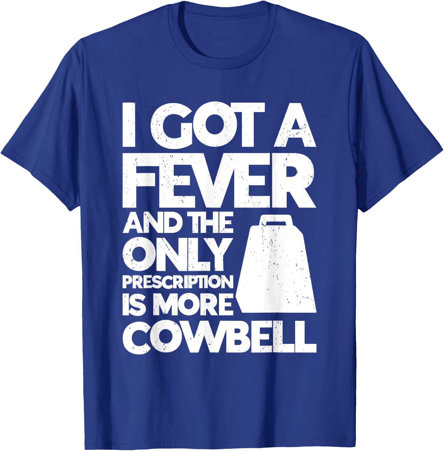 Cow Bell More Cowbell Vintage Funny Drummer Cowbell Funny T-Shirt - T-Shirt | Royal