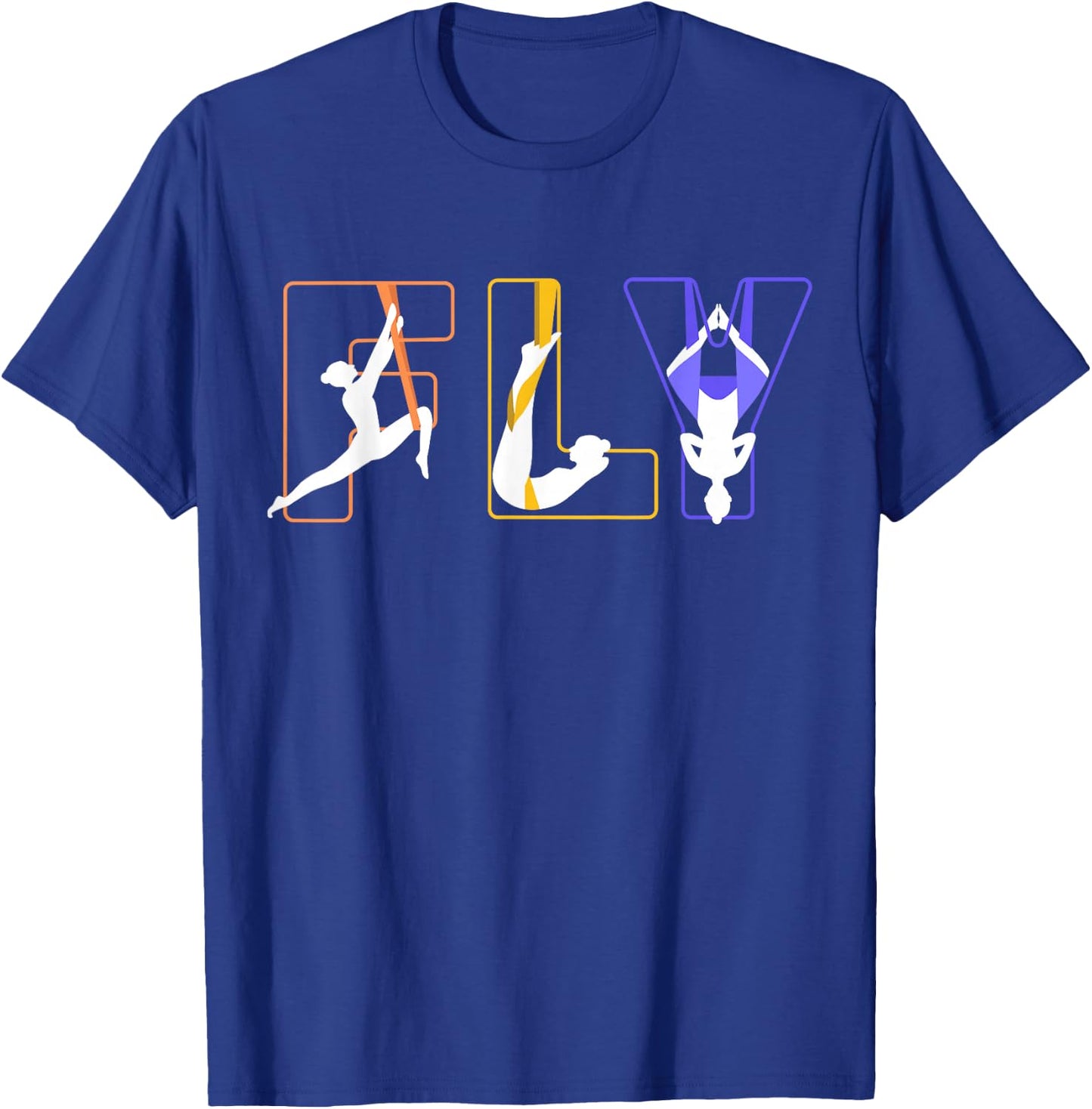 Fly Aerial Yoga, Hammock Silks, Aerial Arts, Love Aerialist T-Shirt - T-Shirt | Royal