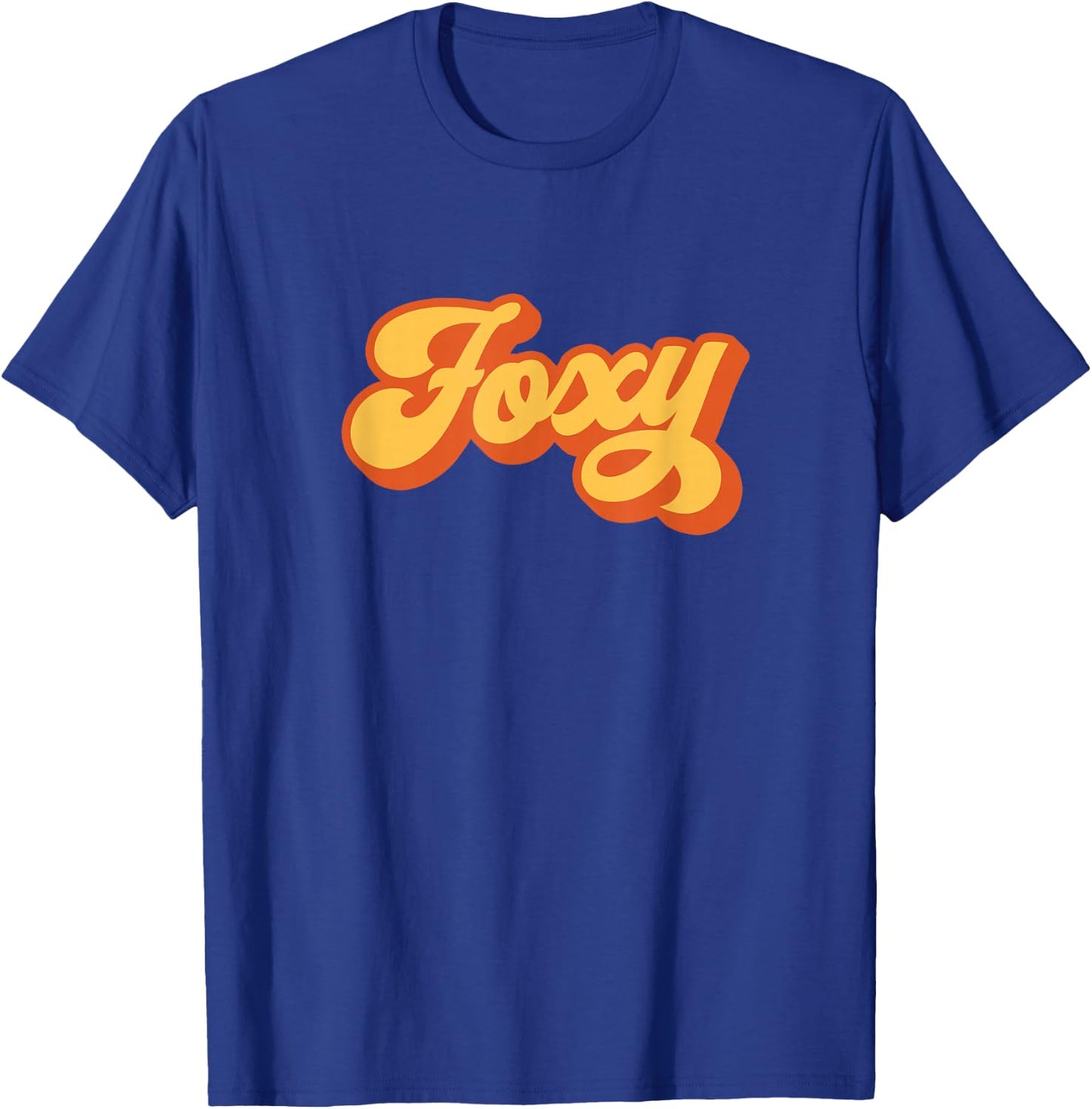 Foxy Red Orange Groovy Retro Vintage Funny T-Shirt - T-Shirt | Royal