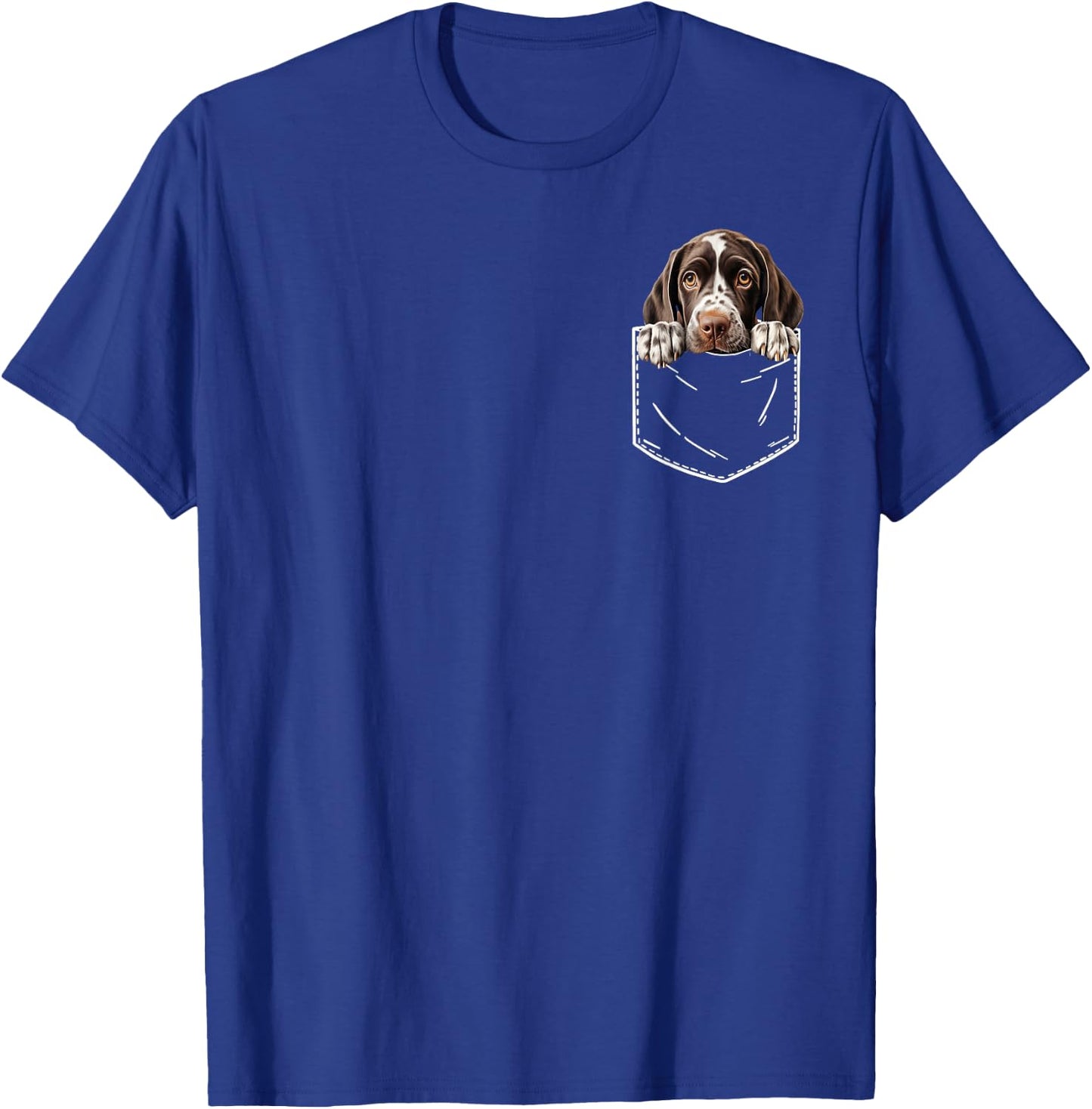 German Shorthaired Pointer In A Pocket GSP puppy in a pocket T-Shirt - T-Shirt | Royal