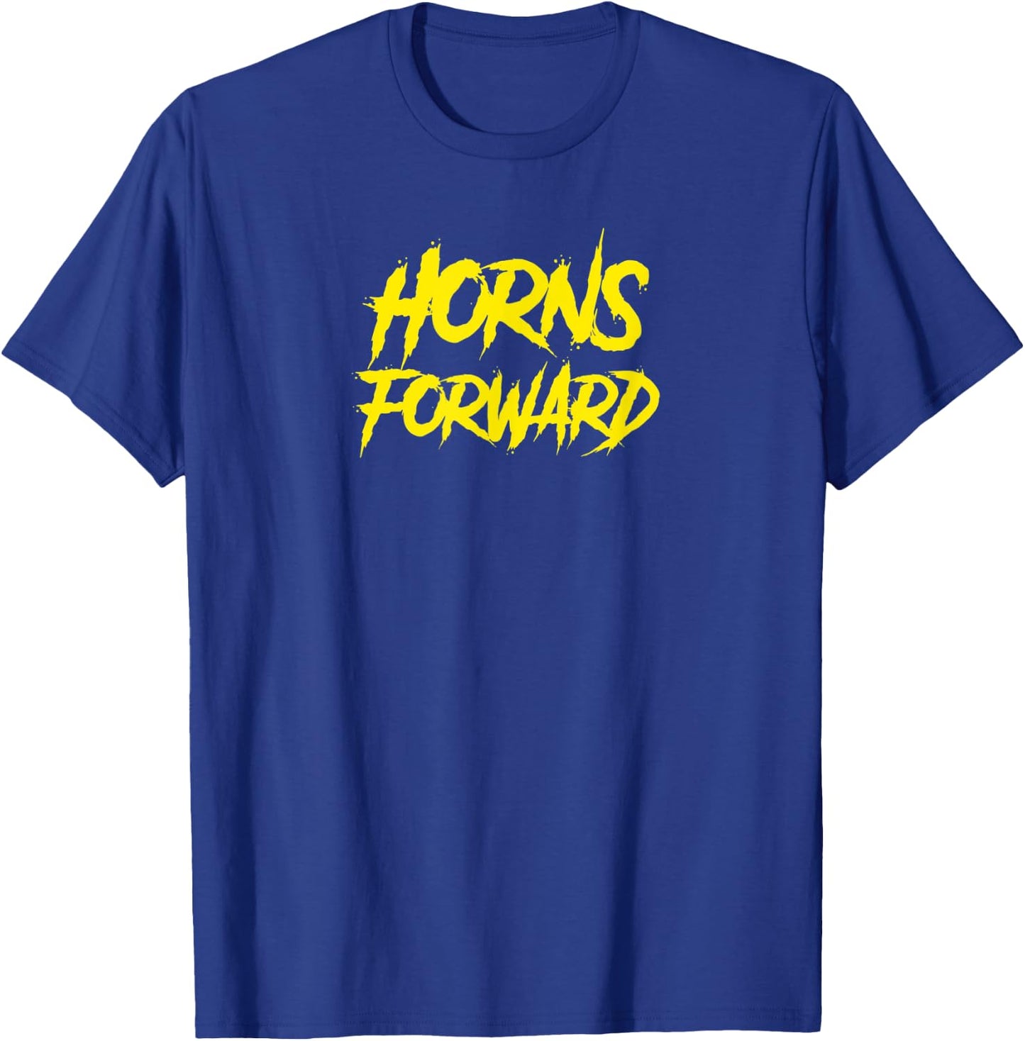 Horns Forward Brahmas San Antonio Football Tailgate T-Shirt - T-Shirt | Royal