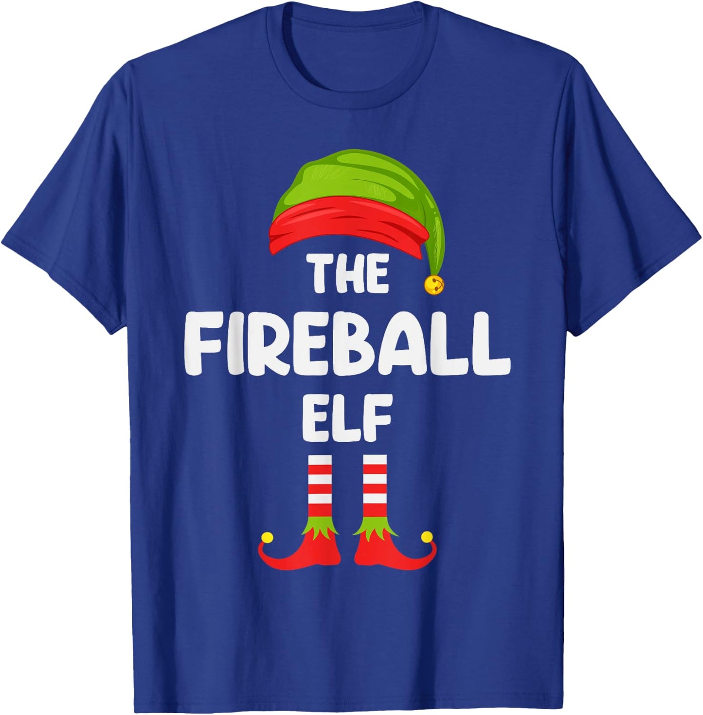 Fireball Elf Matching Family Christmas T-Shirt - T-Shirt | Royal
