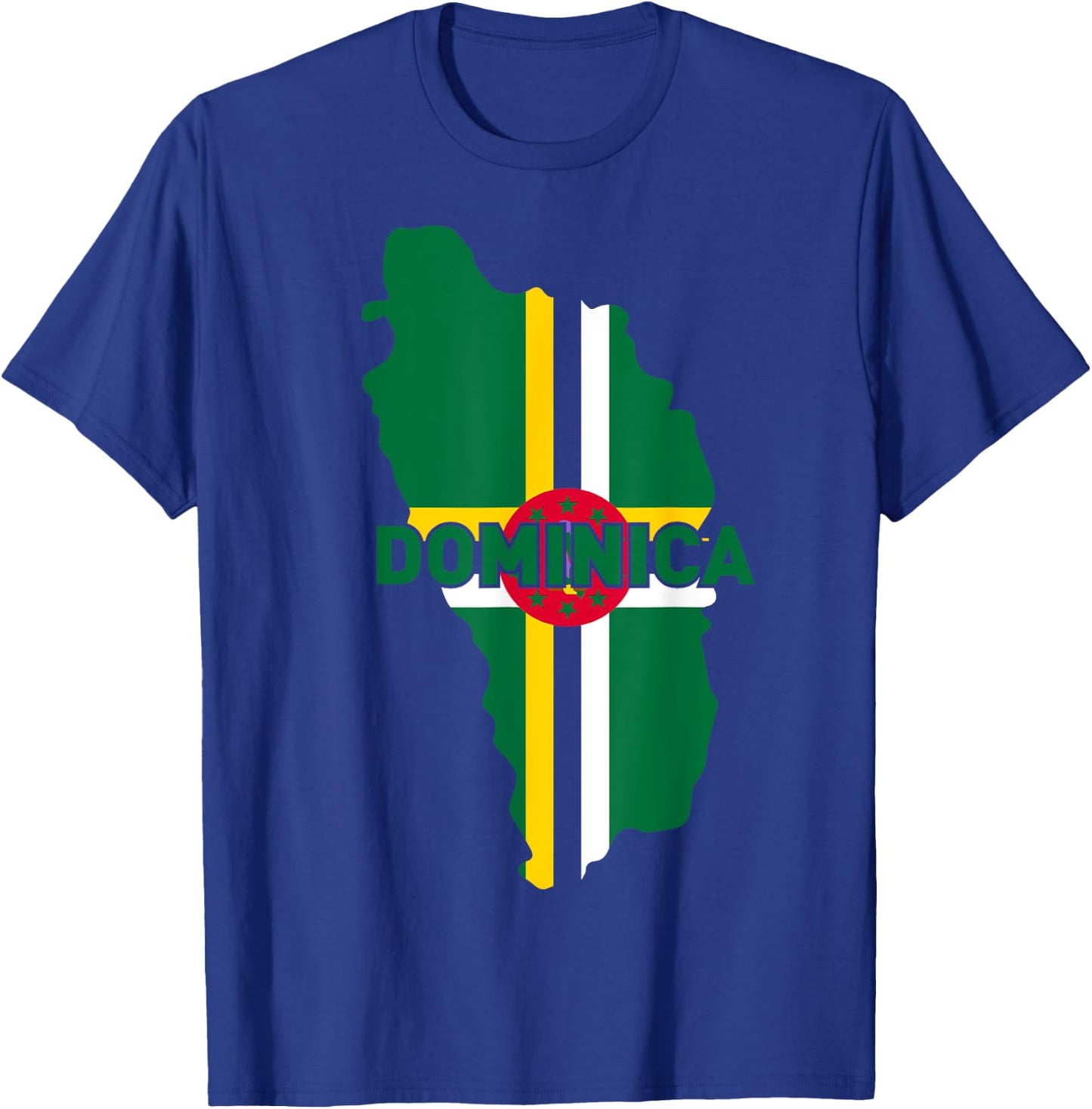 Proud Family and Patriotic Flag of Country Dominica T-Shirt - T-Shirt | Royal