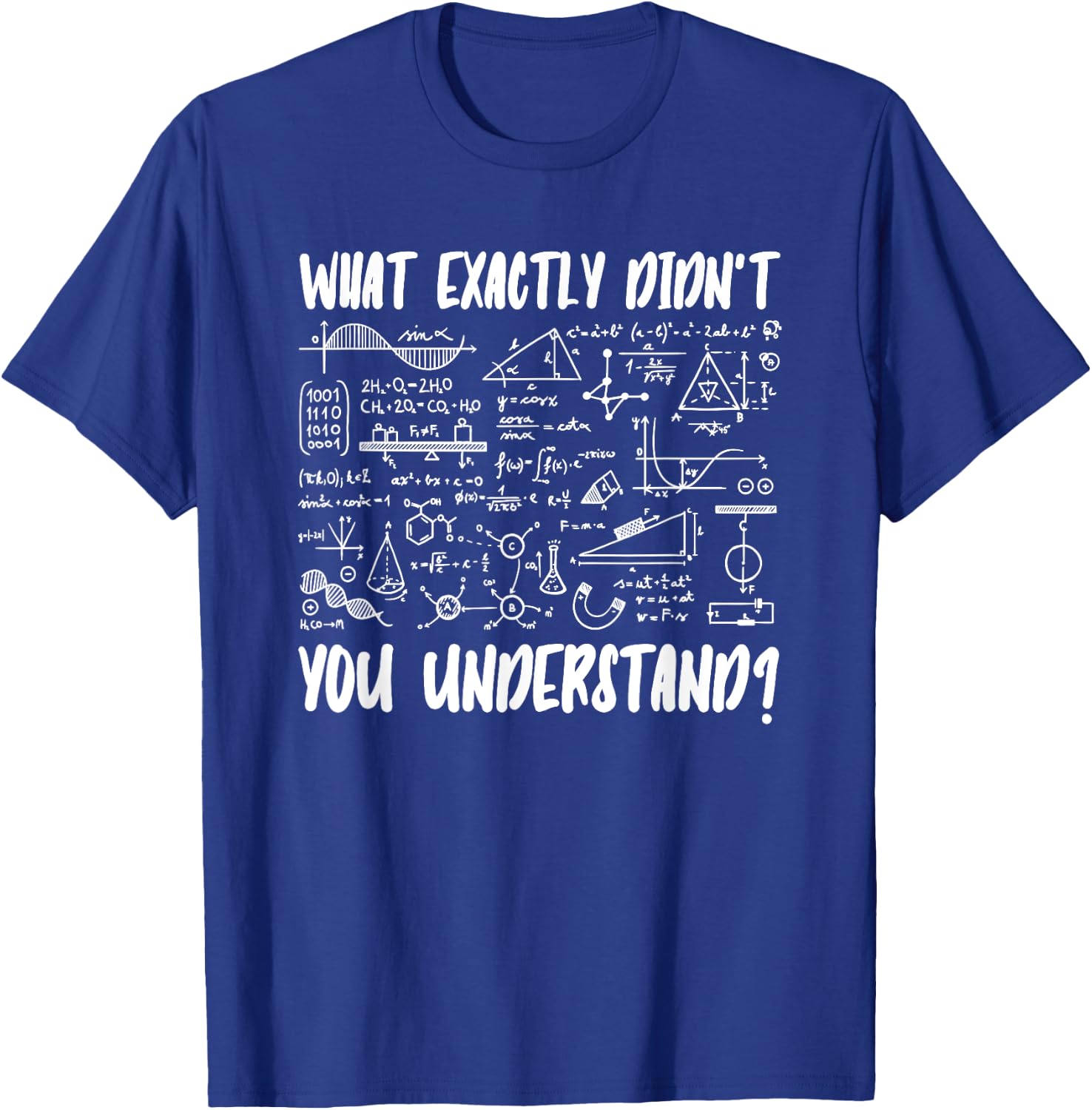 Quantum Physics Physicist What Exactly Didnt You Understand T-Shirt - T-Shirt | Royal
