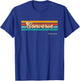 Vintage Sunset Stripes Converse, Texas T-Shirt - T-Shirt | Royal