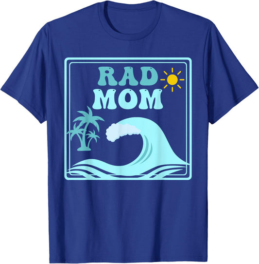 Rad Mom The Big One 1st Birthday Surf Family Matching T-Shirt - T-Shirt | Royal