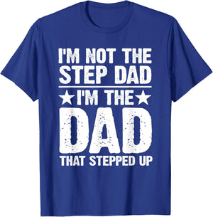 Cool Step Up Dad Father World's Best Stepdad Ever T-Shirt - T-Shirt | Royal